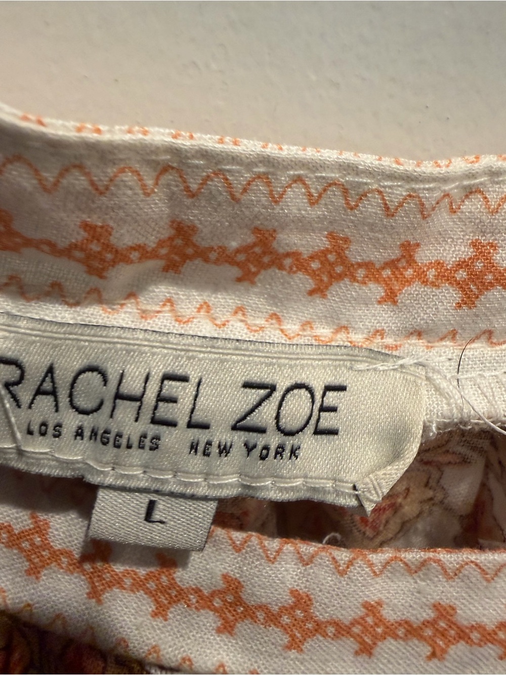 Rachel Zoe Crop Top Square Neck Crochet Lace Boho Embroidered Accent Sz L - Picture 4 of 4